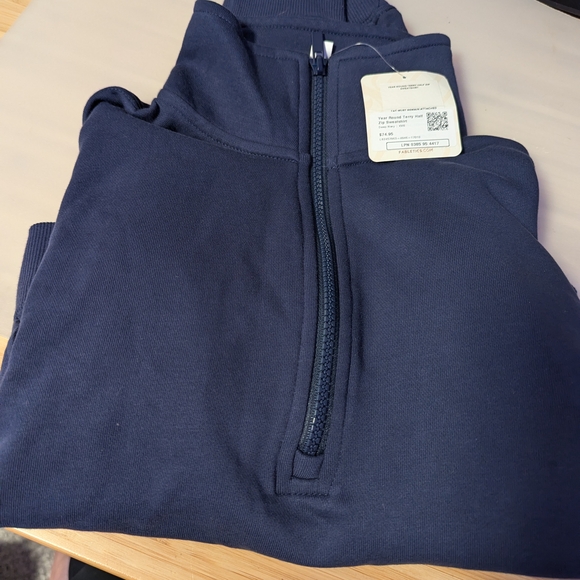 Fabletics Year Round Terry Half Zip  XXS - Picture 2 of 3